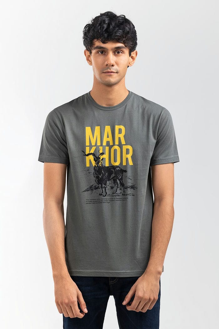 Grey Graphic Tee JGP-URB-D253-01