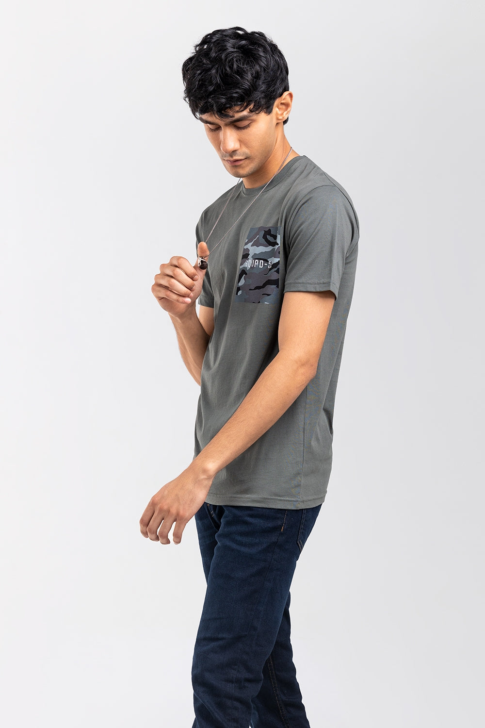 Grey Graphic Tee JGP-URB-D255-01