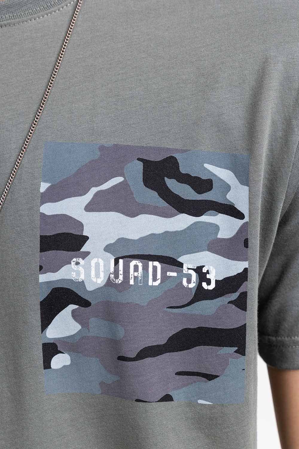 Grey Graphic Tee JGP-URB-D255-01