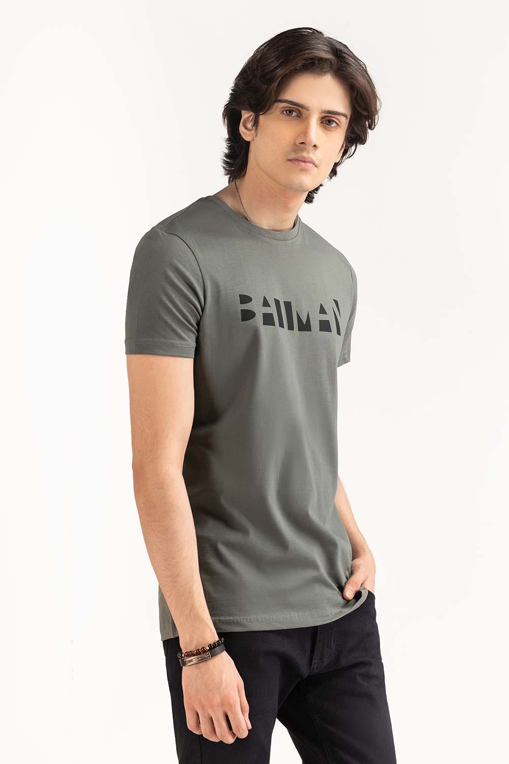 Grey Graphic Tee TS-CNSJ23-218