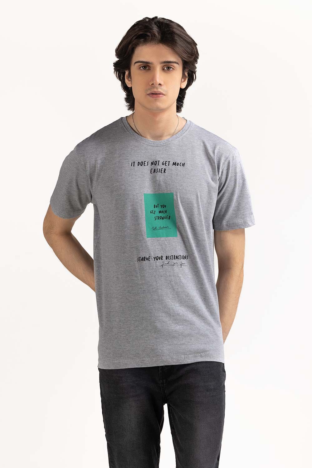 Grey Graphic Tee TS-CNSJ23-220