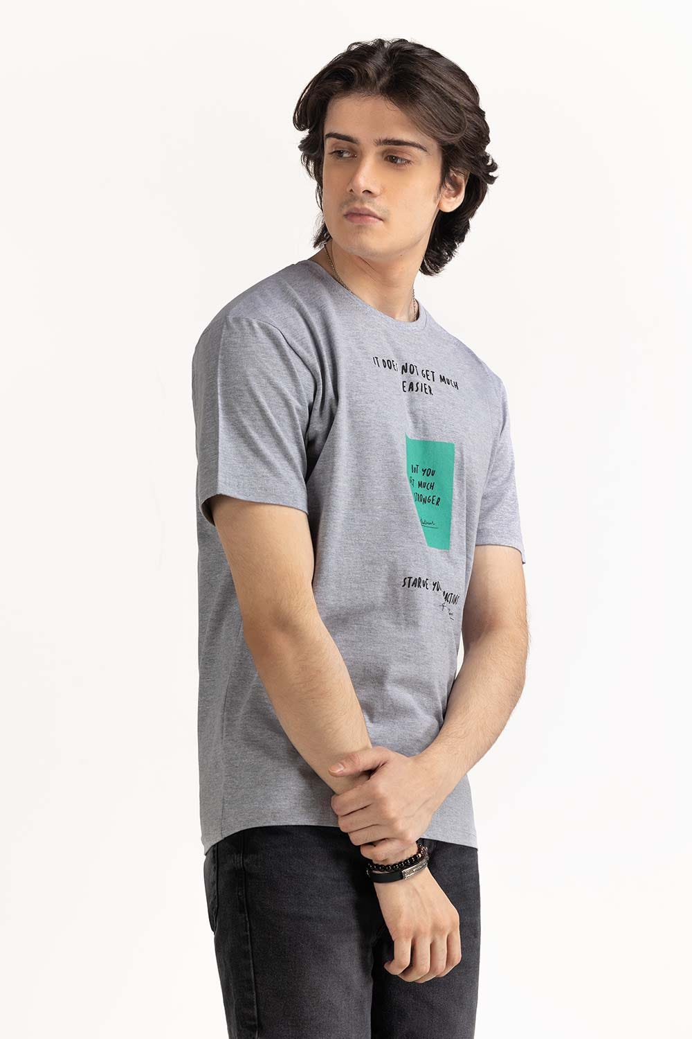 Grey Graphic Tee TS-CNSJ23-220