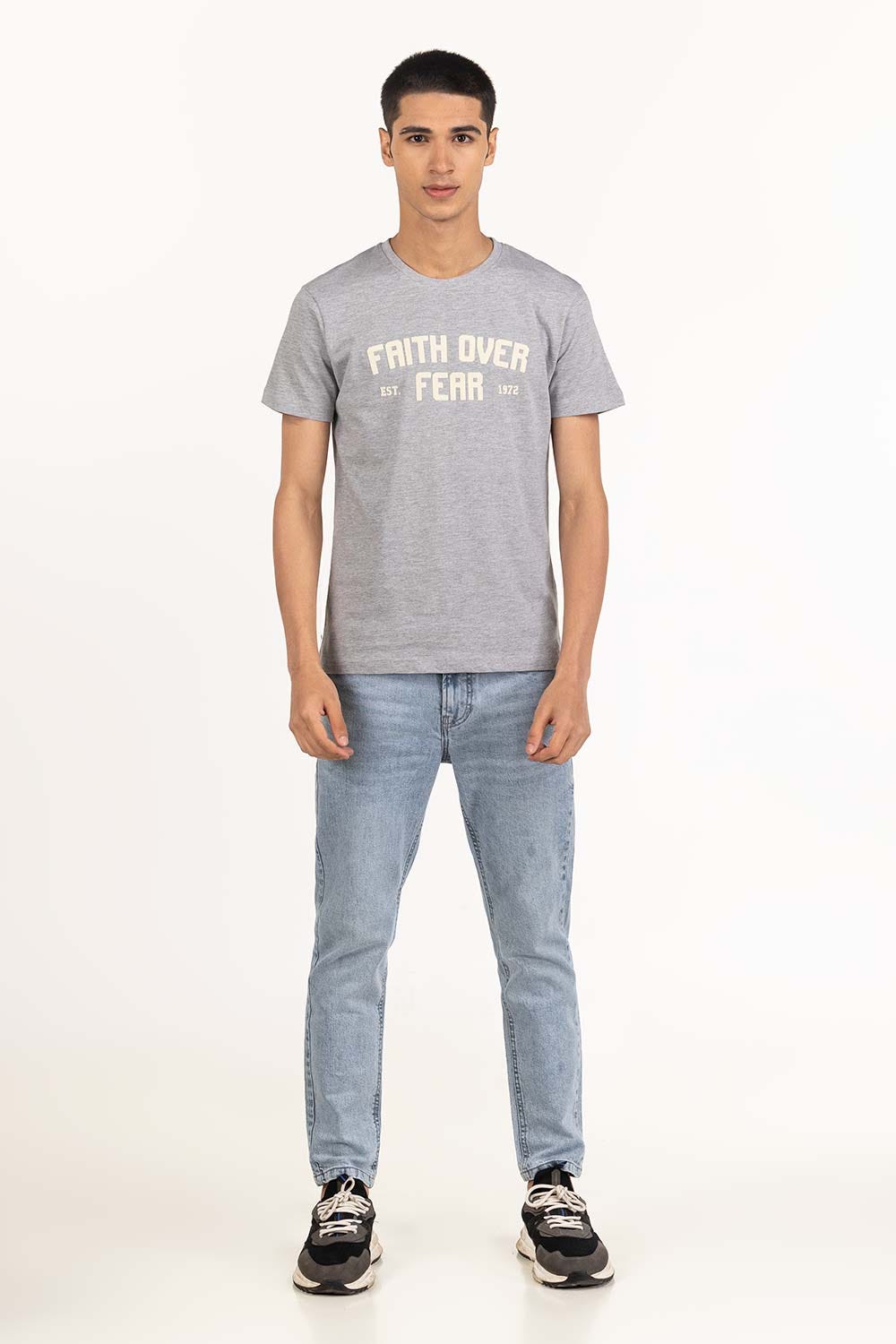 Grey Graphic Tee TS-CNSJ23-275