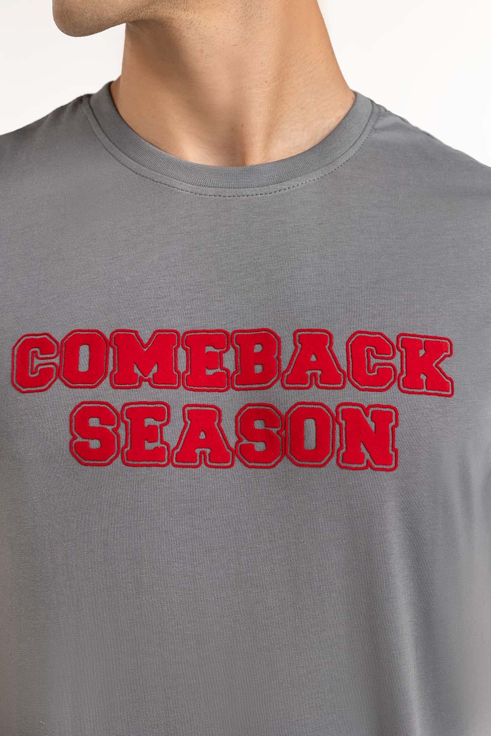 Grey Graphic Tee TS-CNSJ23-278