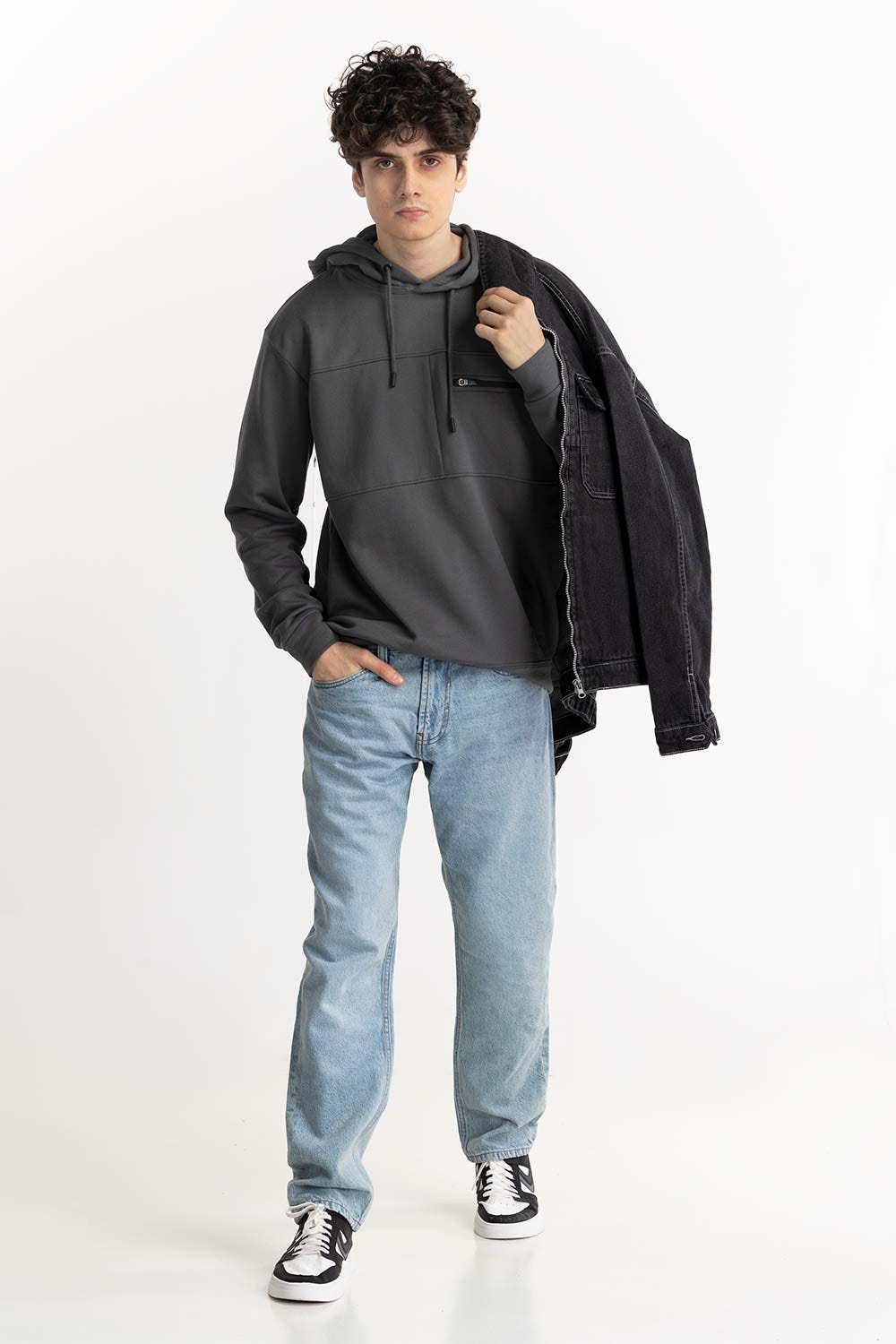 Grey Hoodie 224-112-003 B