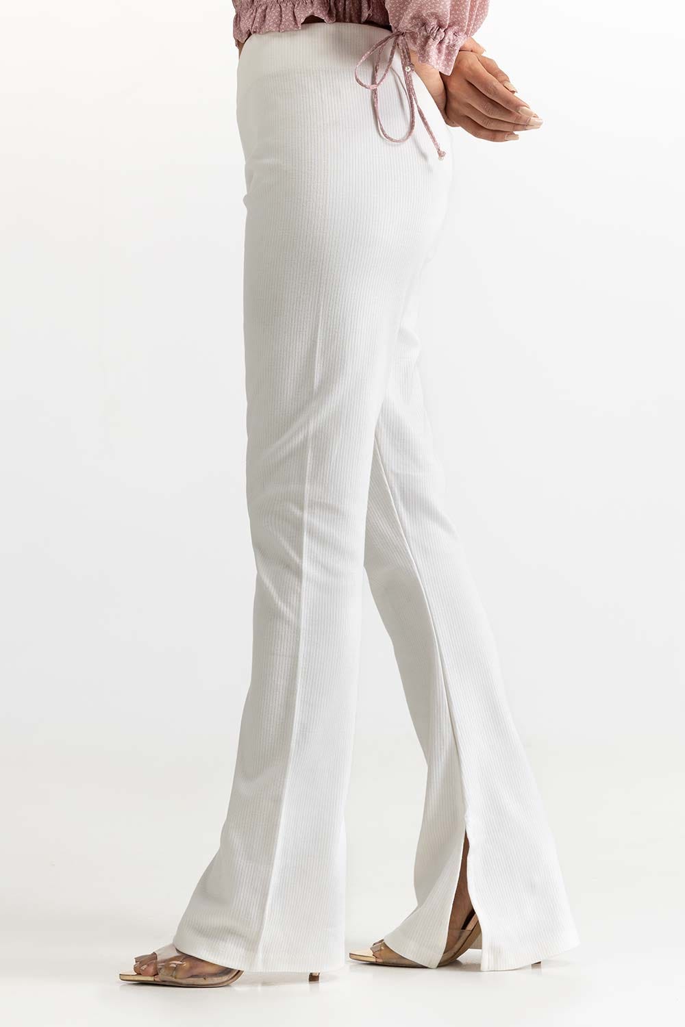 Grey Knit Trouser 231-220-012 B