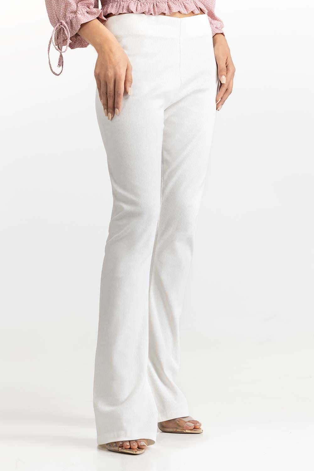 Grey Knit Trouser 231-220-012 B