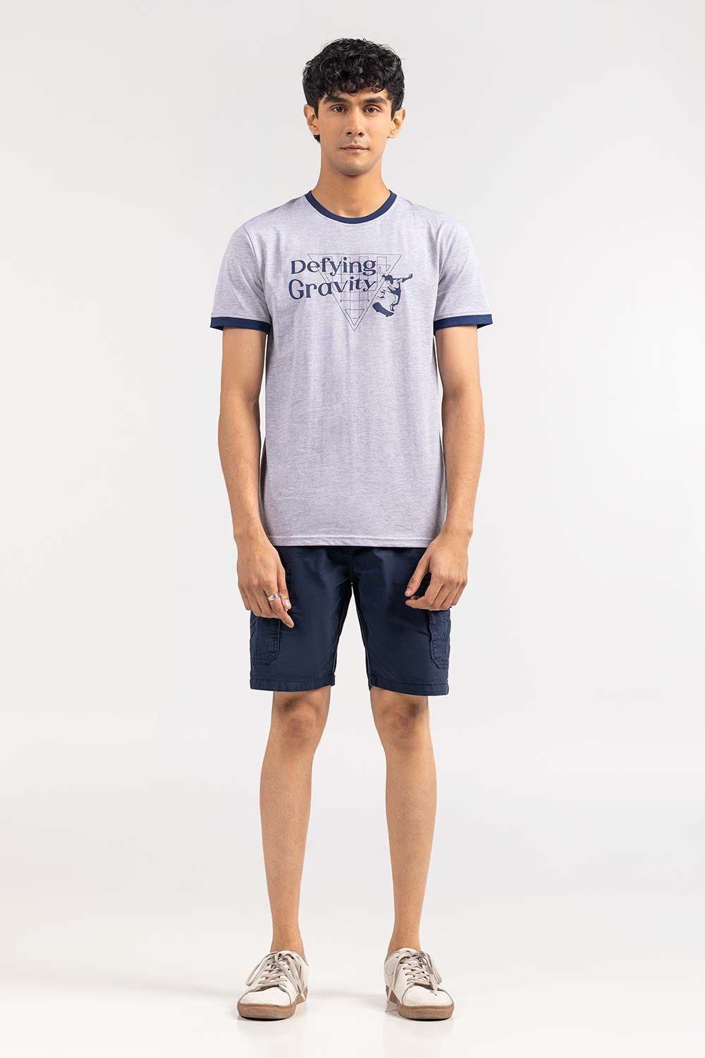 Grey Marl Fashion T-shirt JGP-D297