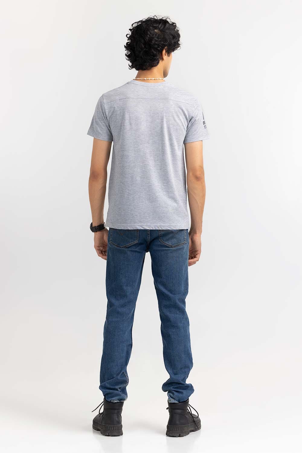 Grey Marl Fashion Tees JGP-D293