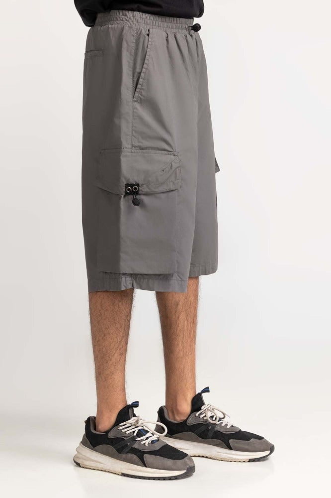 Grey Non Denim Short MNSHTSS24003