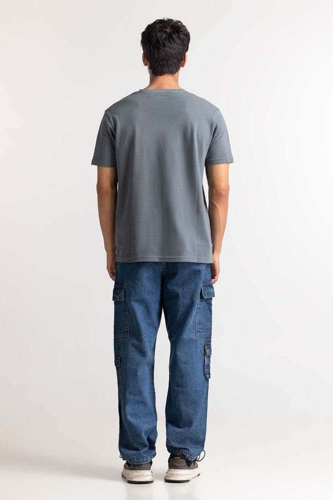 Grey Pique Tee TS-CNPK24-064