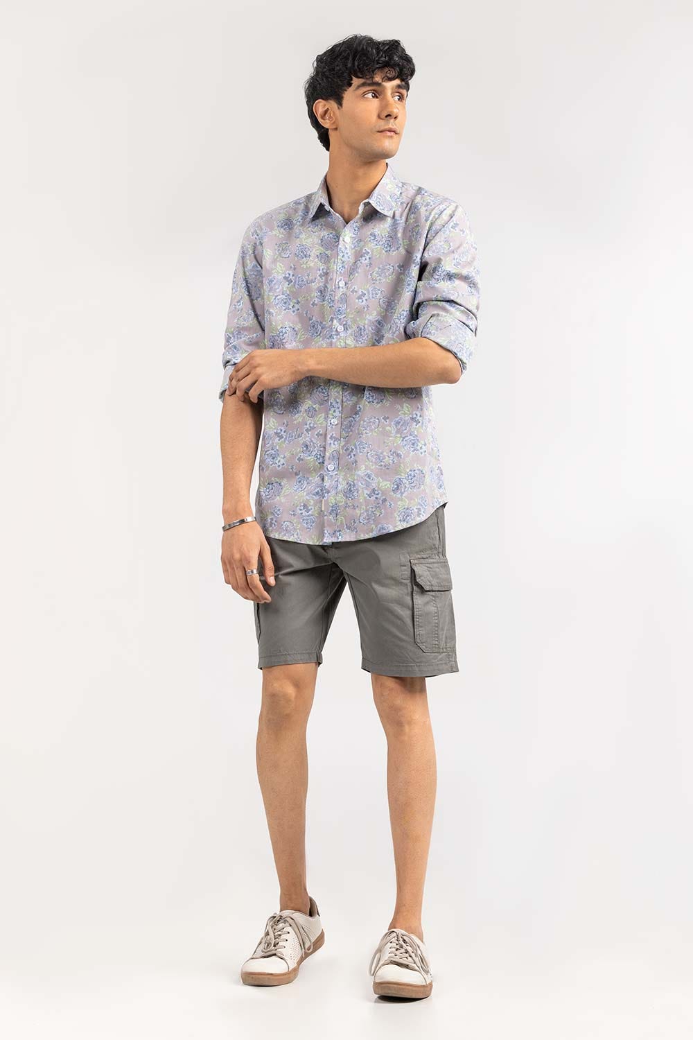 White Printed Casual Shirt CS-YD22-005