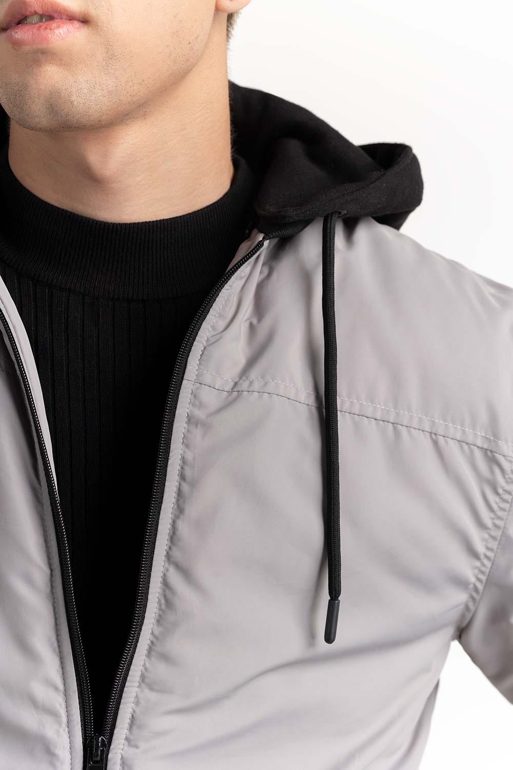 Grey Puffer Jacket  224-110-014