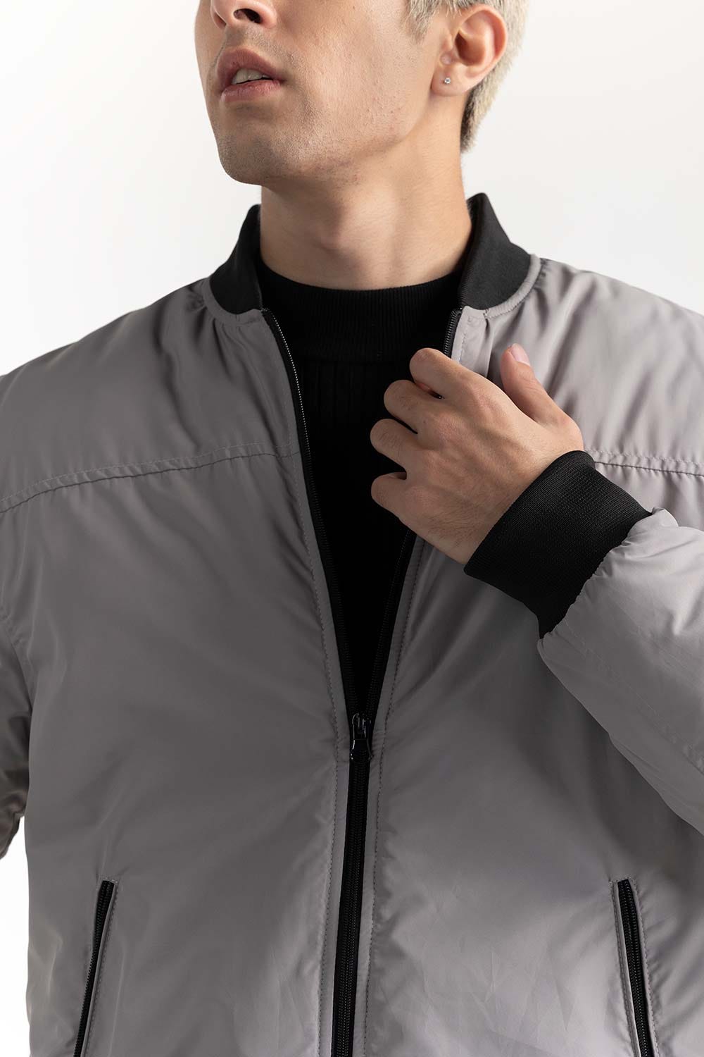 Grey Puffer Jacket  224-110-014