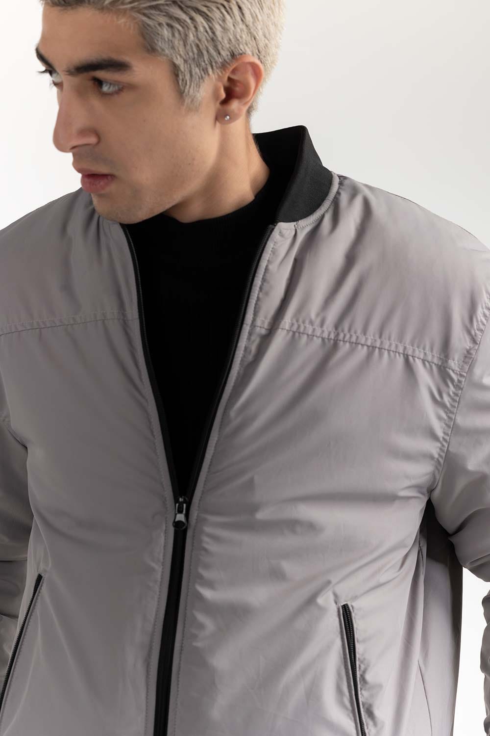 Grey Puffer Jacket  224-110-014