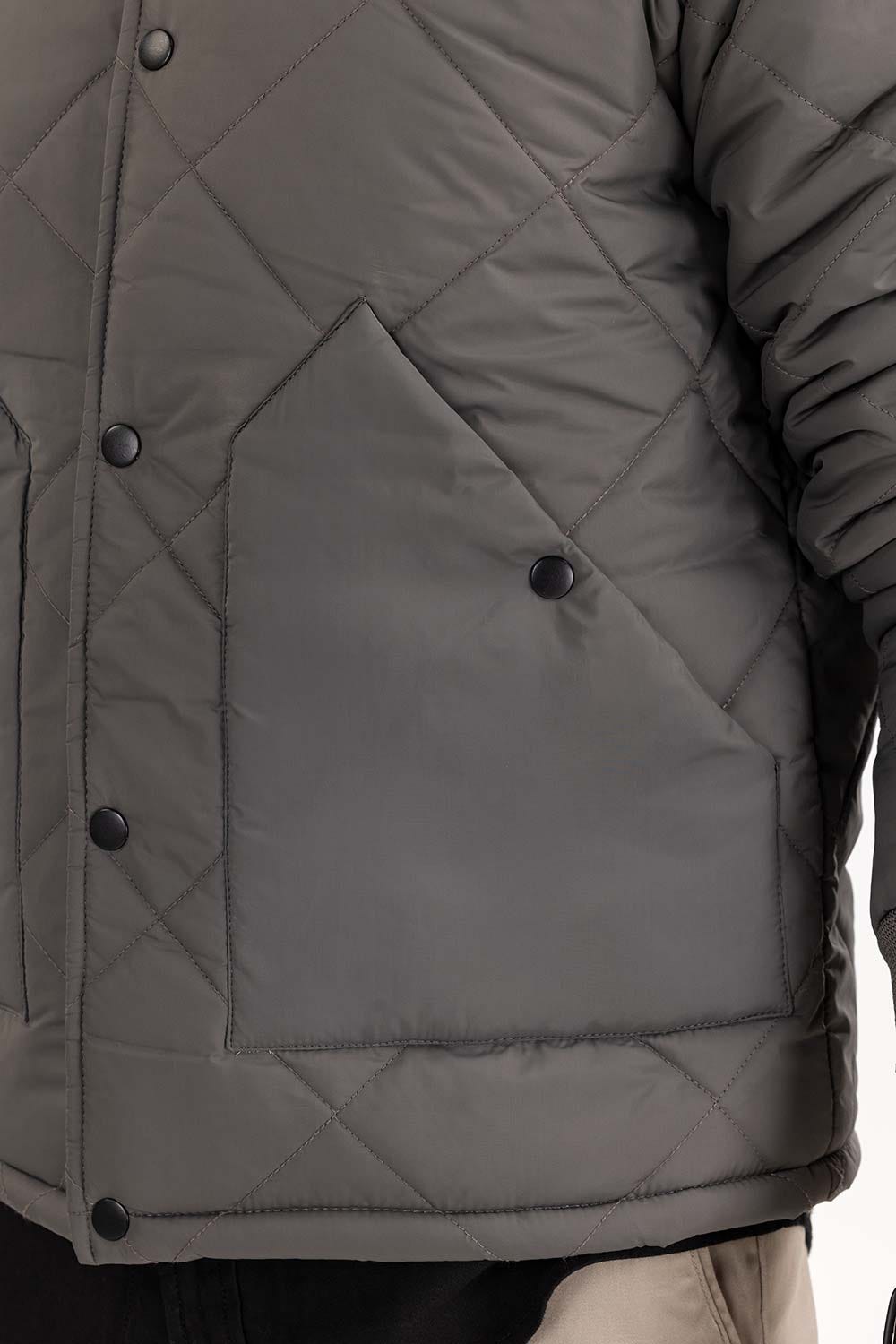 Grey Quilted Jacket JKT-WOV22-011