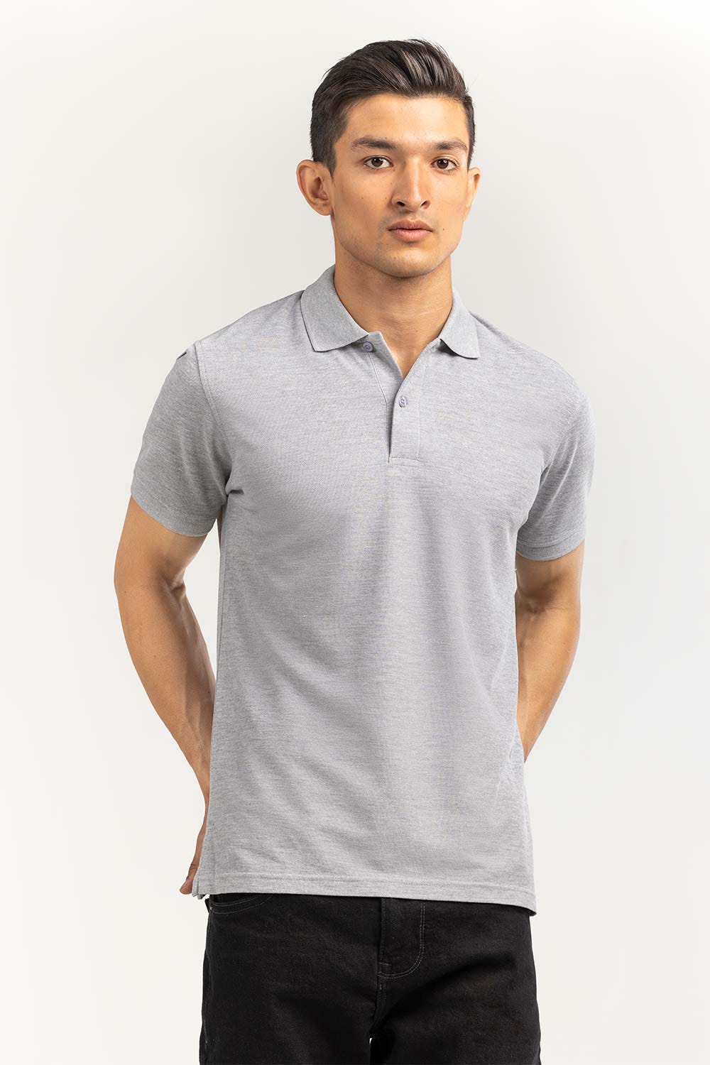 Grey  Signature Polo PKP-SB-146