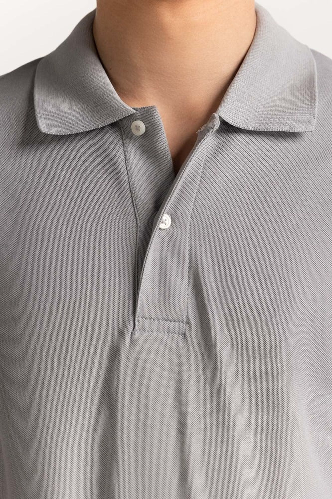 Grey Signature Polo PS-SIGPK24-005
