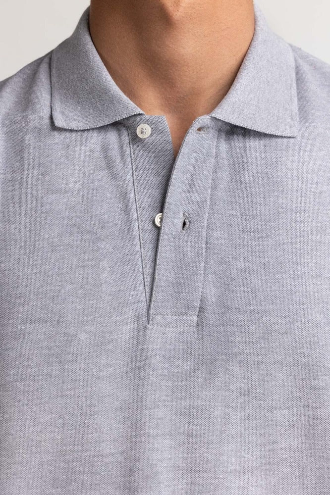 Grey Signature Polo PS-SIGPK24-007
