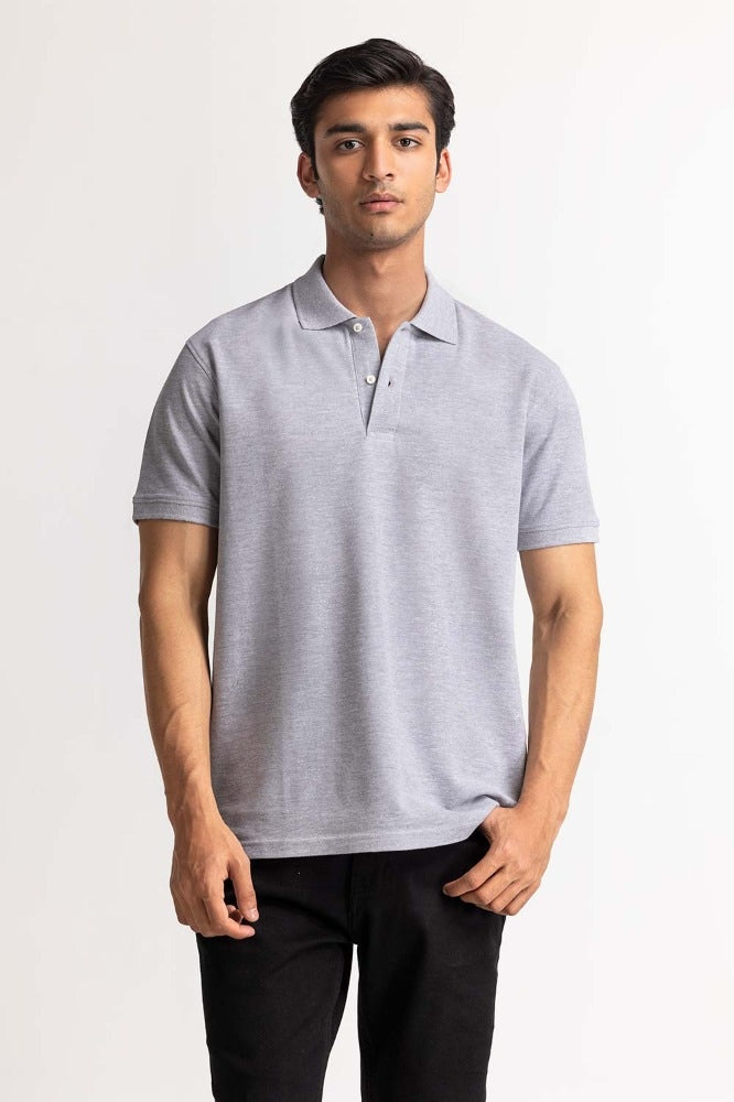 Grey Signature Polo PS-SIGPK24-007
