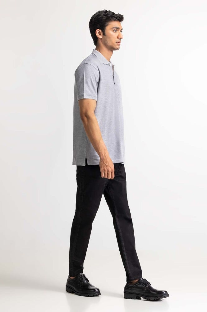 Grey Signature Polo PS-SIGPK24-007