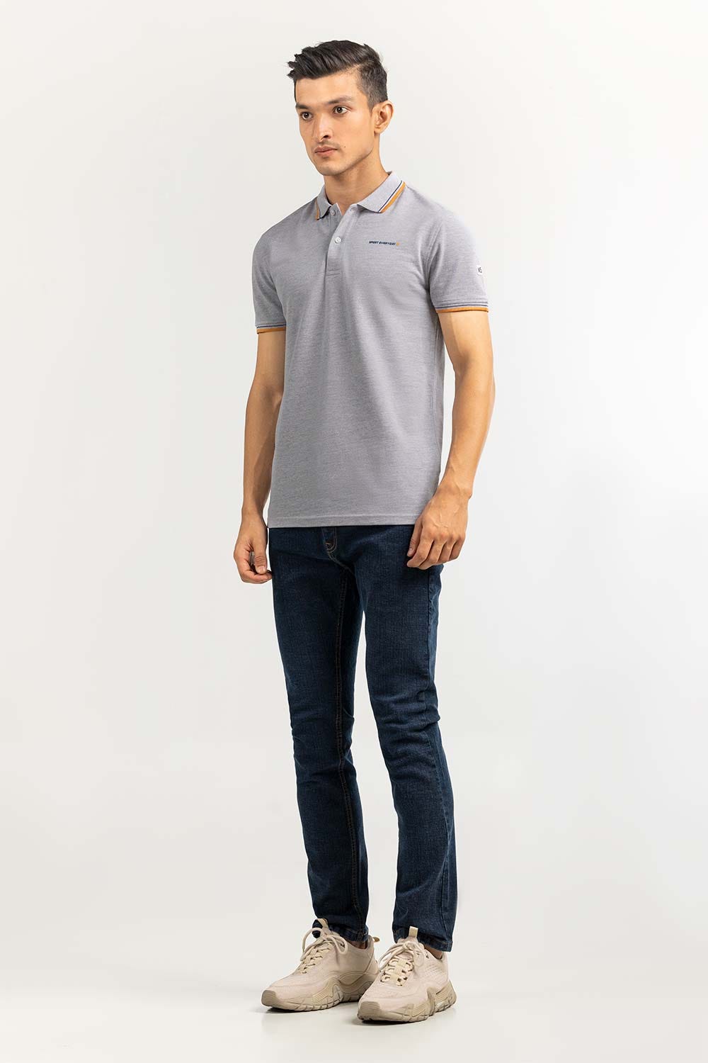 Grey  Sports Polo PKP-SP-134