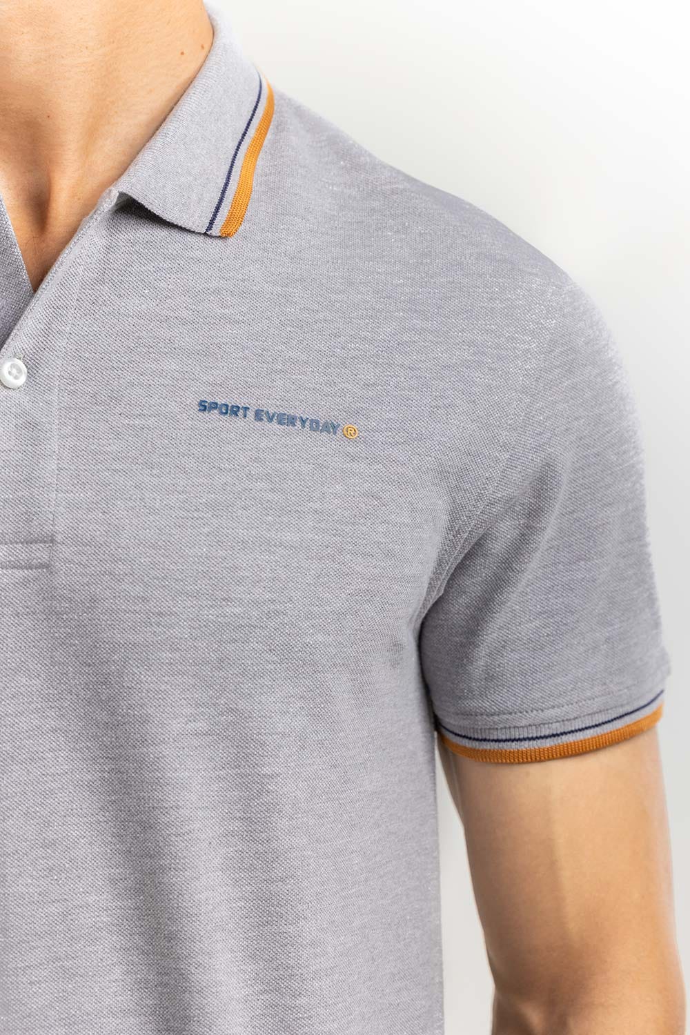 Grey  Sports Polo PKP-SP-134