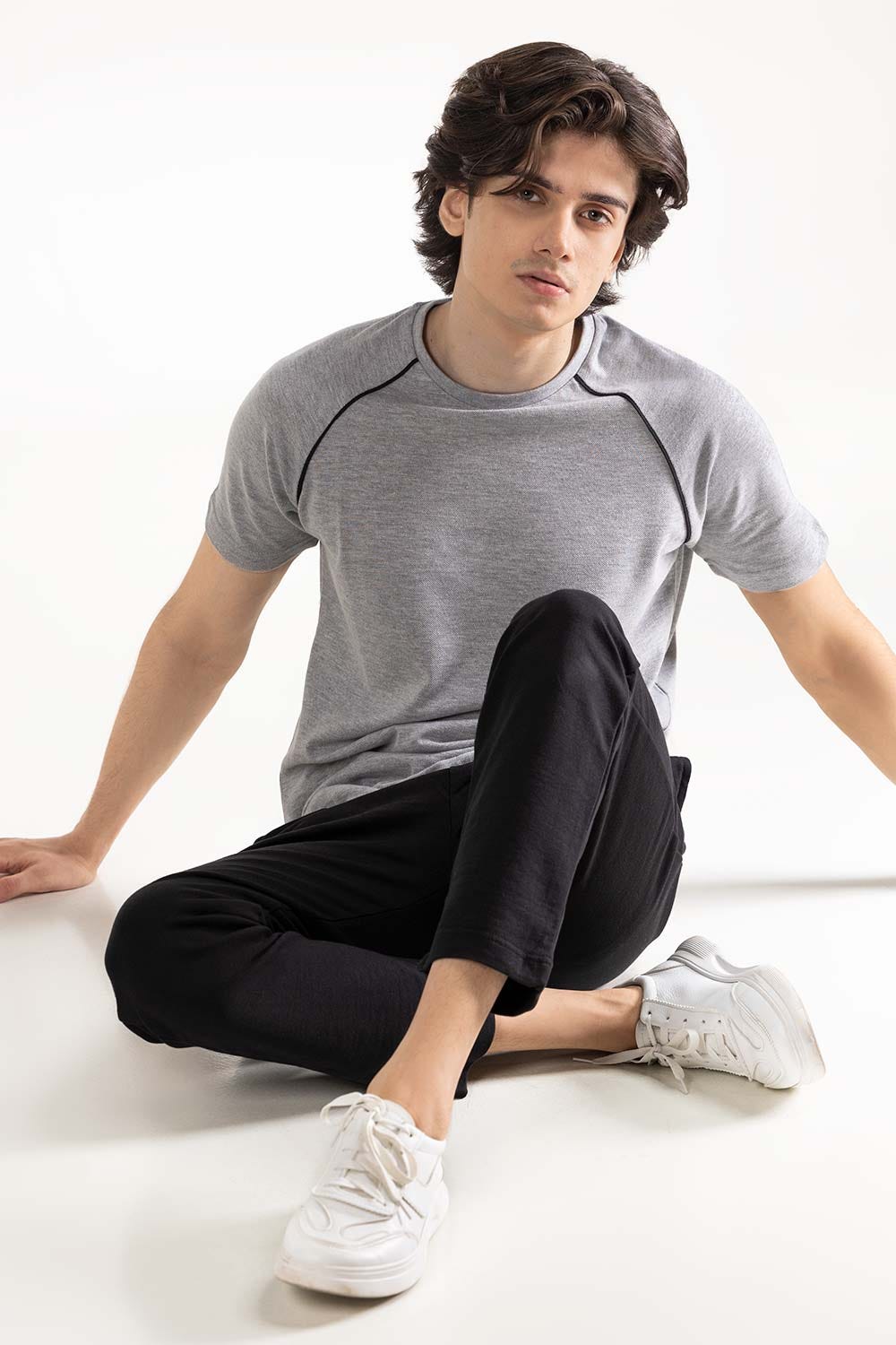 Grey Sports Tee TS-CNPK23-259