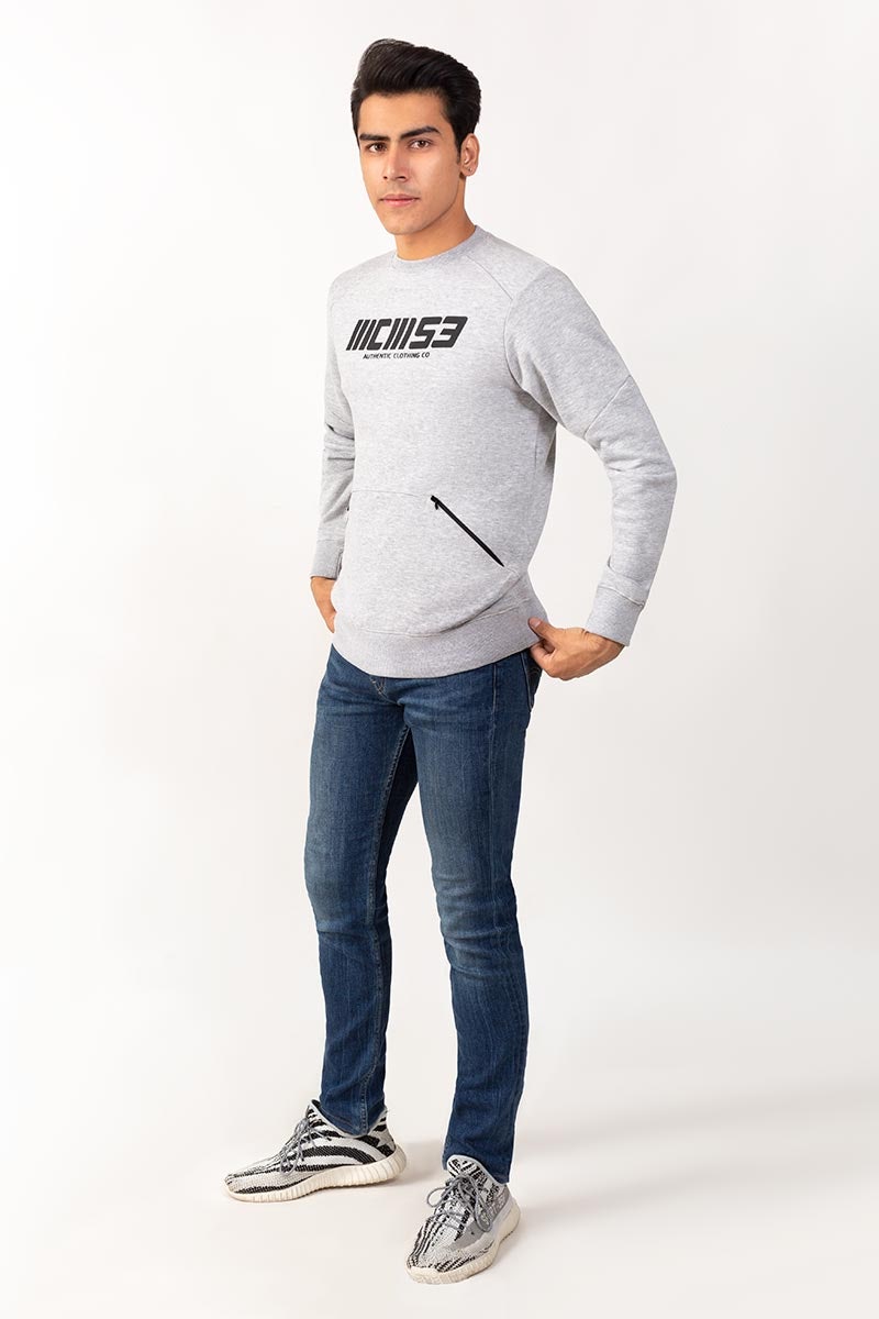 Grey Sweatshirt JKT-MSS-16-01