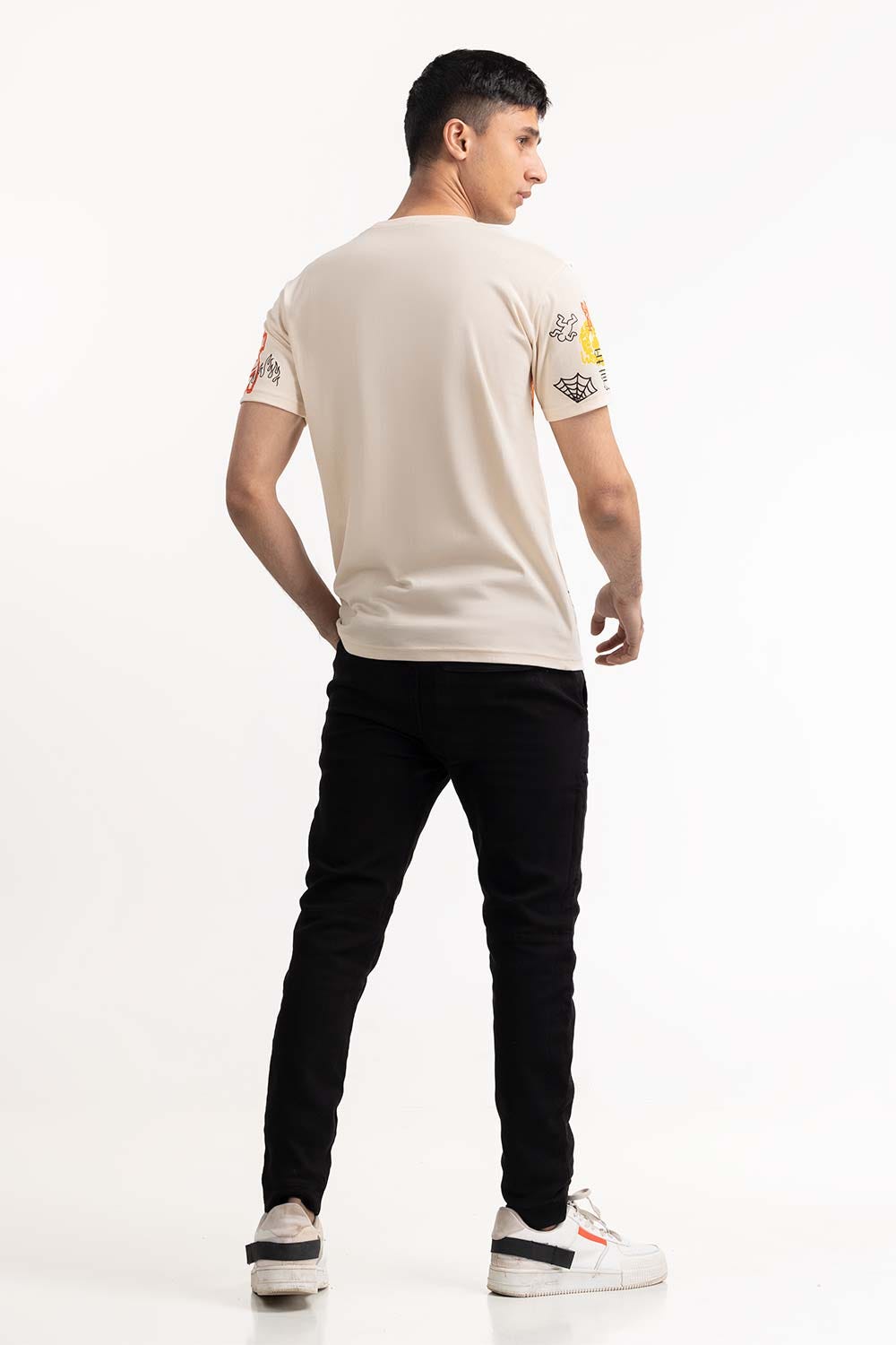 Cream T-Shirt 224-113-015