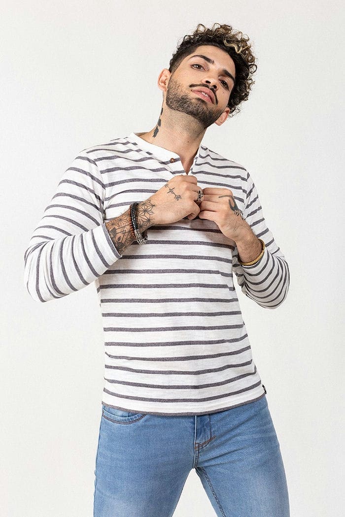 Grey Fashion T-Shirt FS-HEN-YD-D01-01