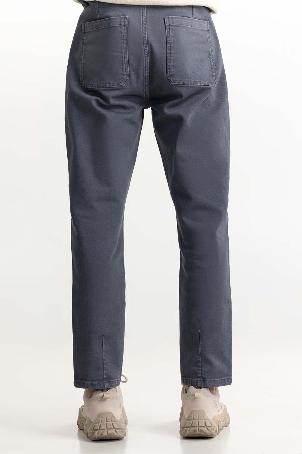 Grey Slim Fit Trouser  224-120 -313