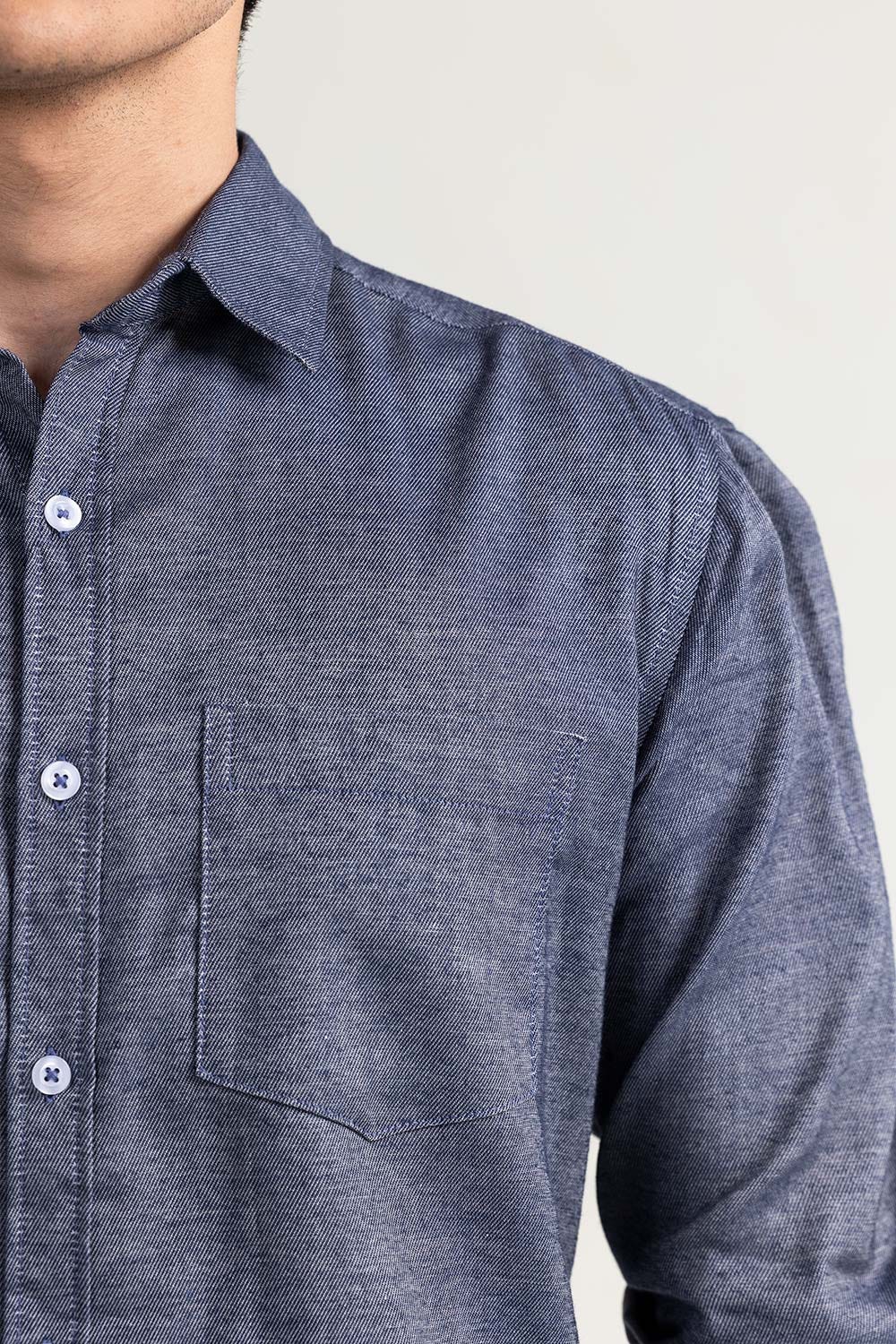 Grey Twill Casual Shirt CM-YD-2970 CS