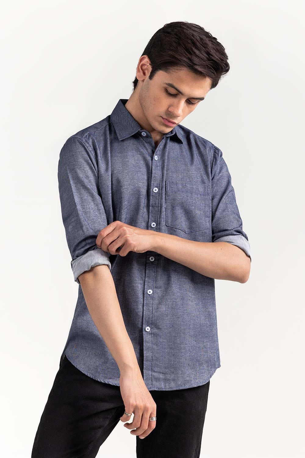 Grey Twill Casual Shirt CM-YD-2970 CS