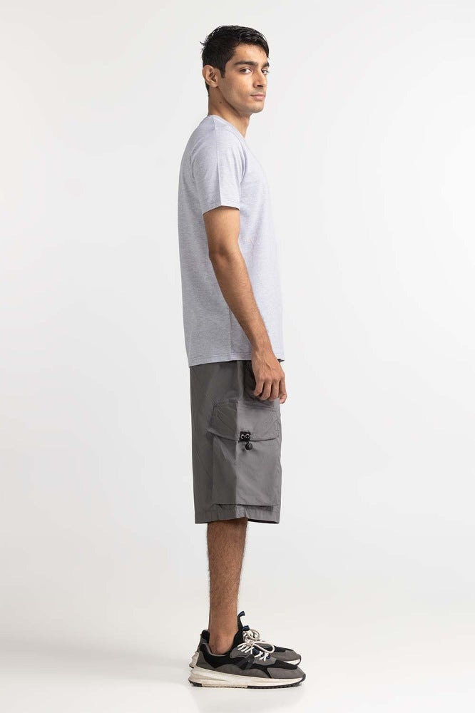 Grey White Striped Tee TS-CNSJ24-096