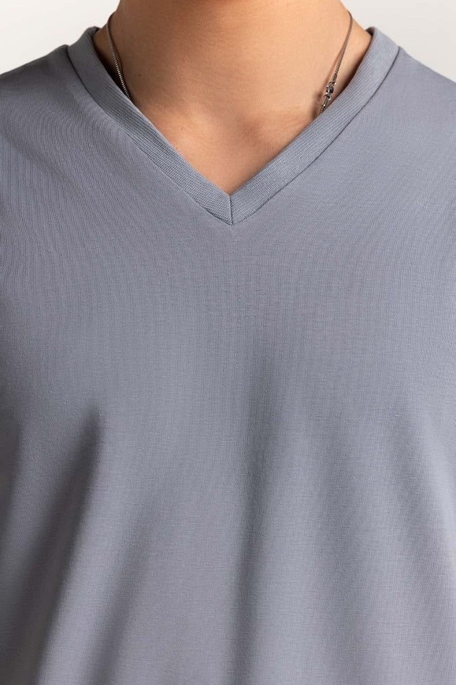 Grey Winds Basic V-Neck Muscle Tee TS-VNSJ24-032