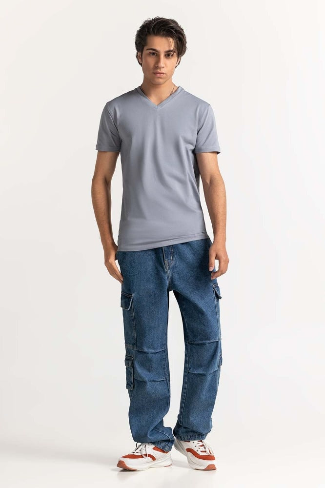 Grey Winds Basic V-Neck Muscle Tee TS-VNSJ24-032