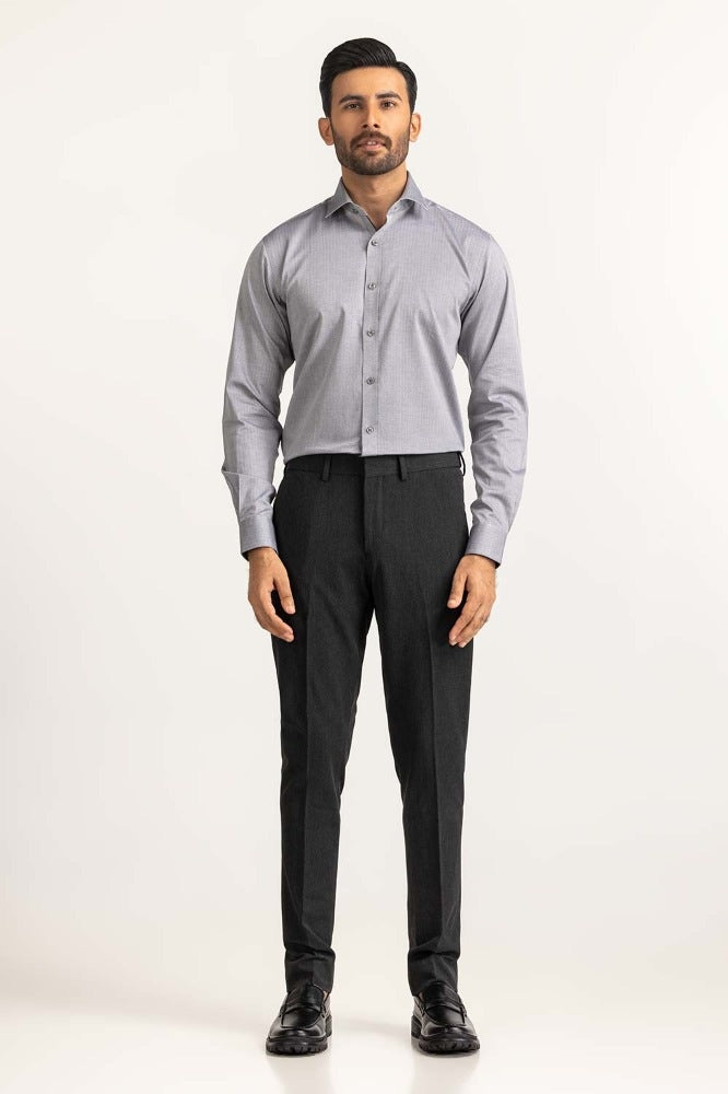 Grey Yarn Dyed Formal Shirt MN-FS-YD24-055