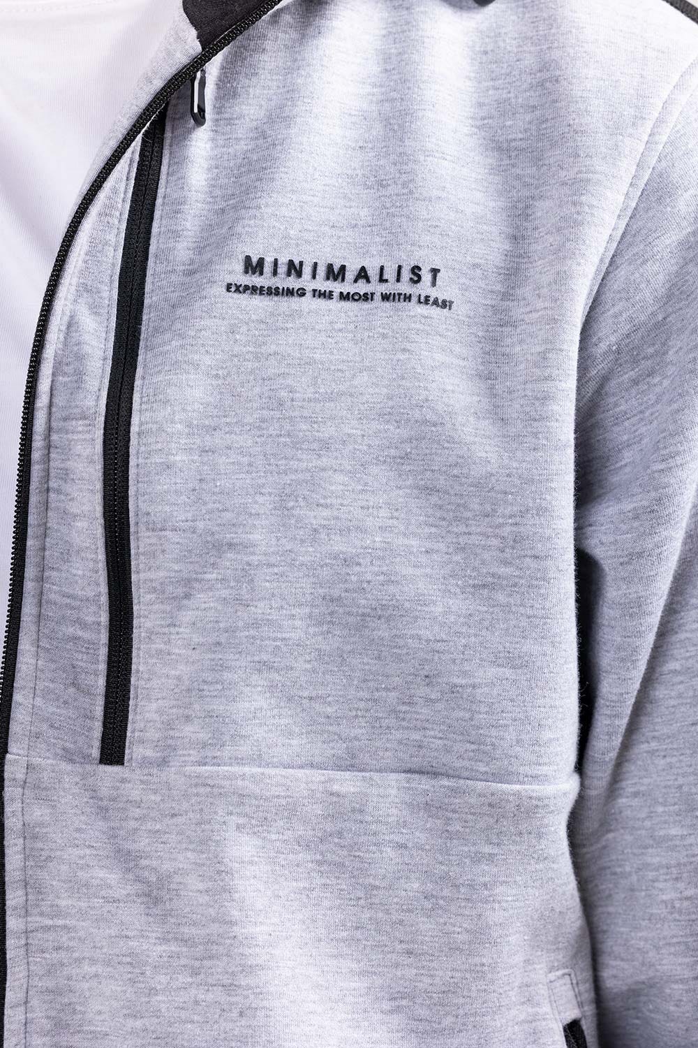 Grey Zipper Hoddie JKT-HZJ-D46-01
