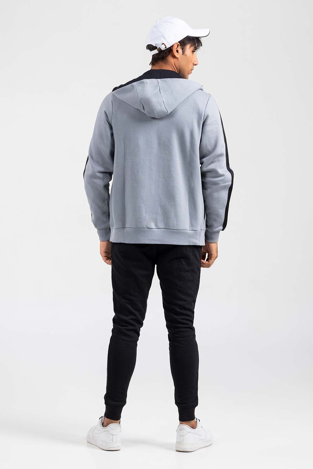 Grey Zipper Hoddie JKT-HZJ-D47-02