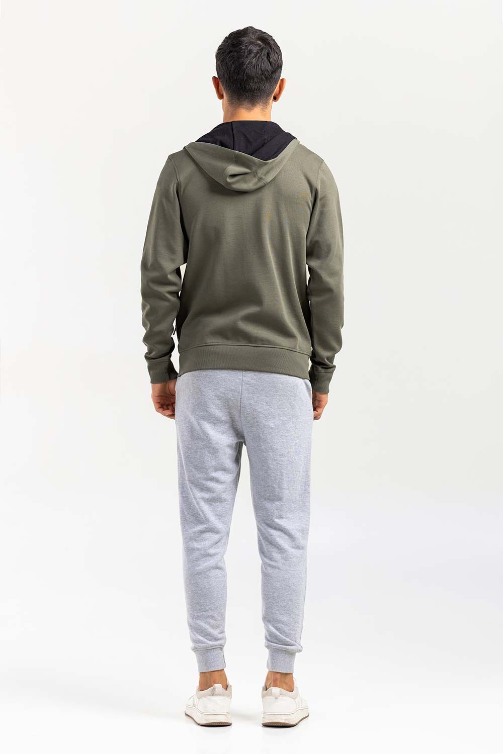 Grey Zipper Hoddie JKT-HZJ-D49-01