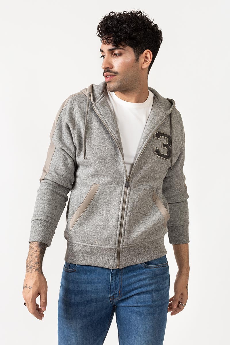 Grey Zipper Jacket - JKT-HZJ-D36-01