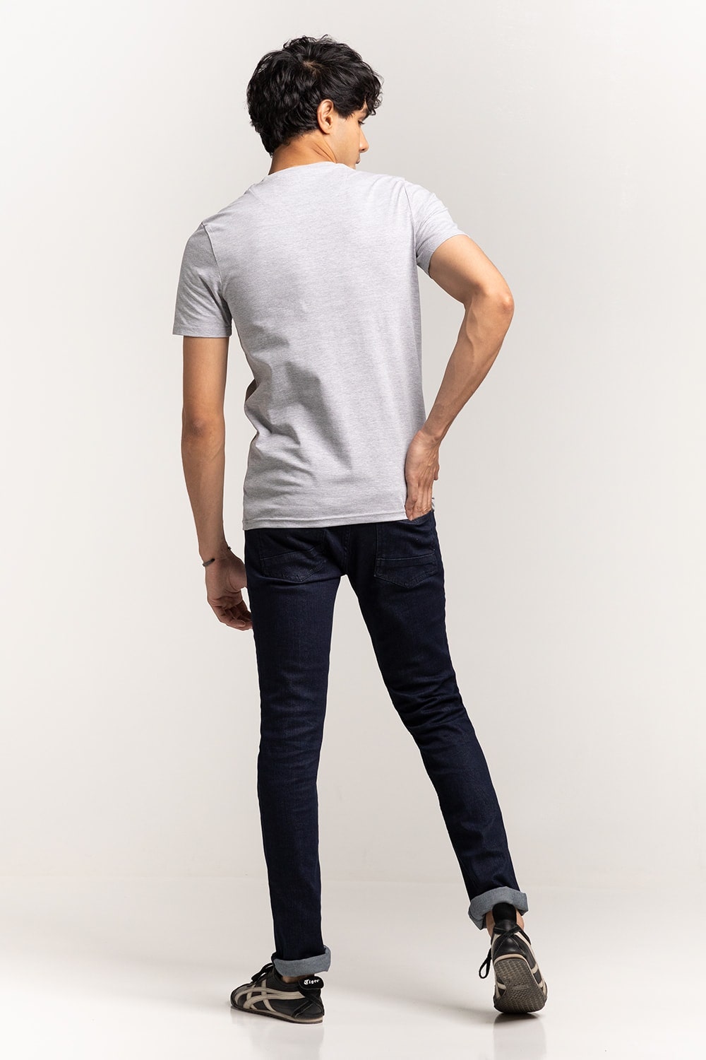 Ash-Grey Basic T-Shirt JCN-SIG-D040