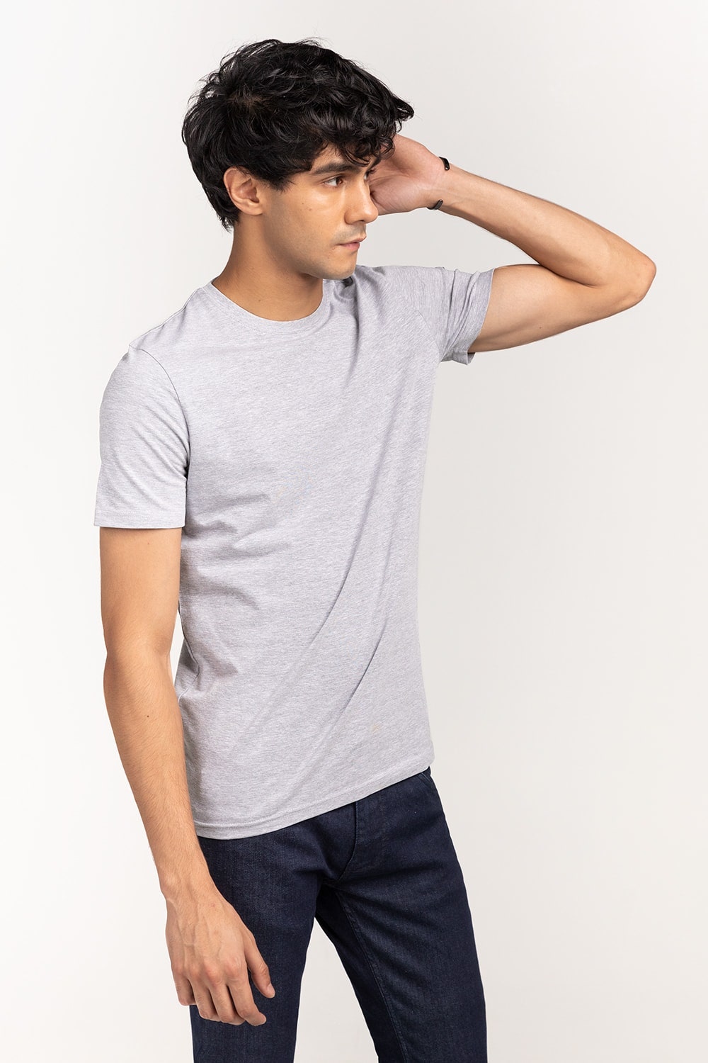 Ash-Grey Basic T-Shirt JCN-SIG-D040