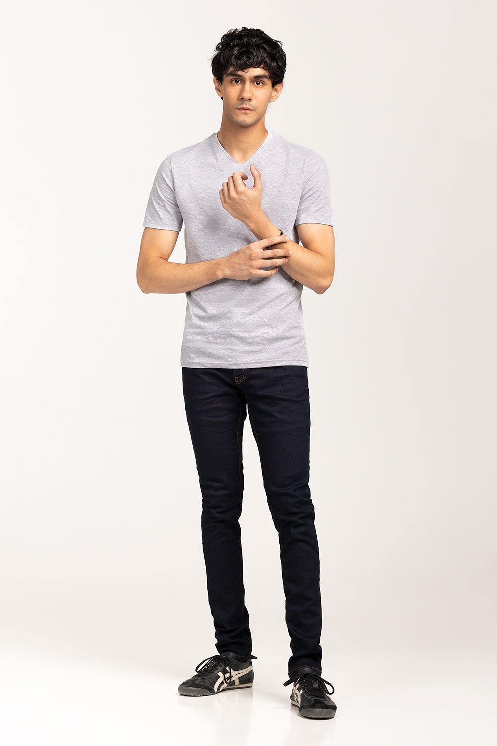 Ash-Grey Basic T-Shirt JVN-SIG-D036