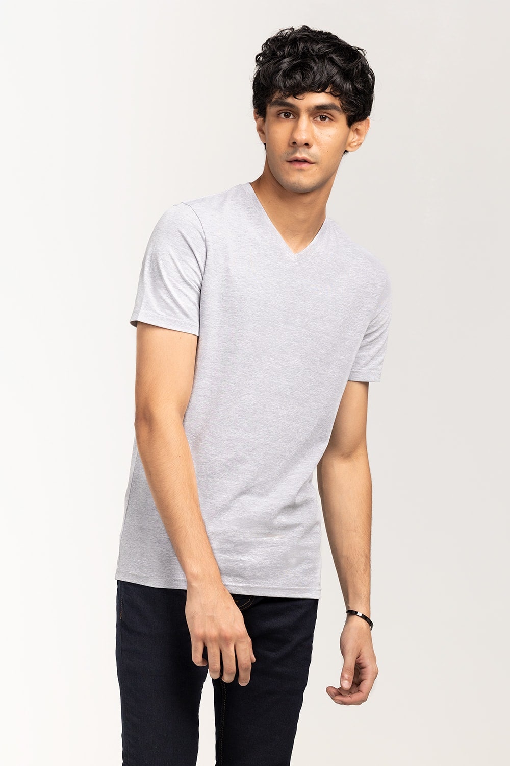 Ash-Grey Basic T-Shirt JVN-SIG-D036