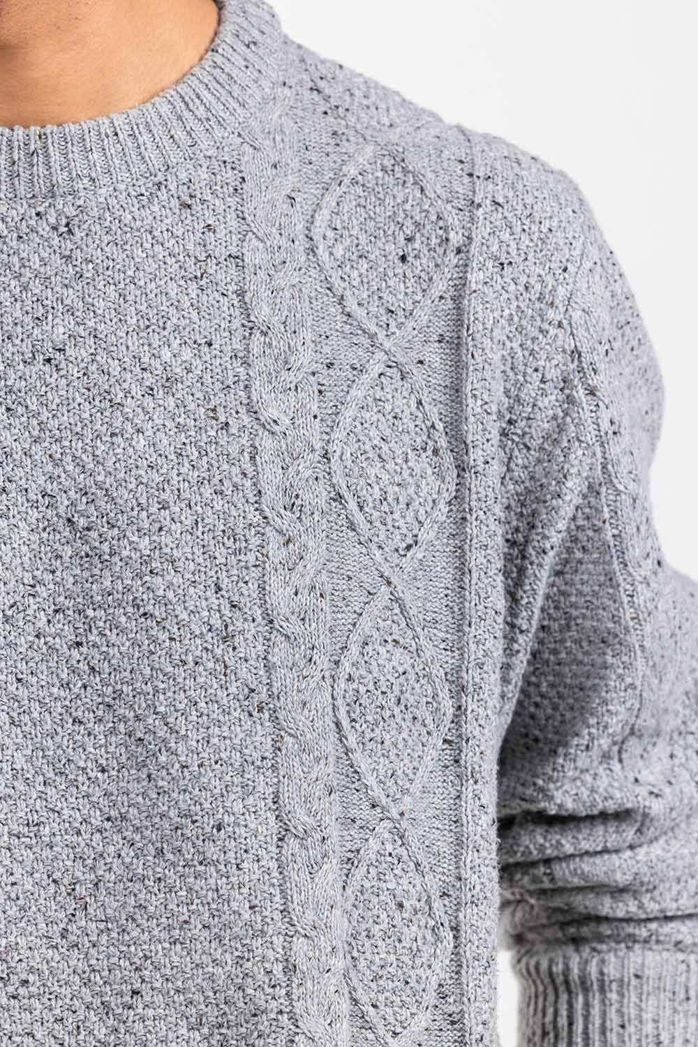 Grey Fashion Sweater FS-SWT-ACR-FD-408-01