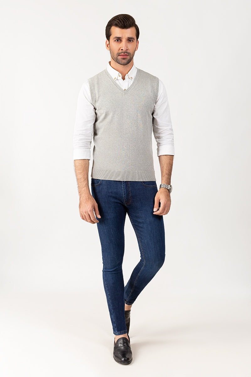 Grey Fashion Sweater SL-SWT-D17-02