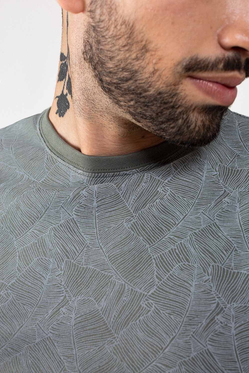 Ash Grey Printed T-shirt JCN-PRINT-06-02