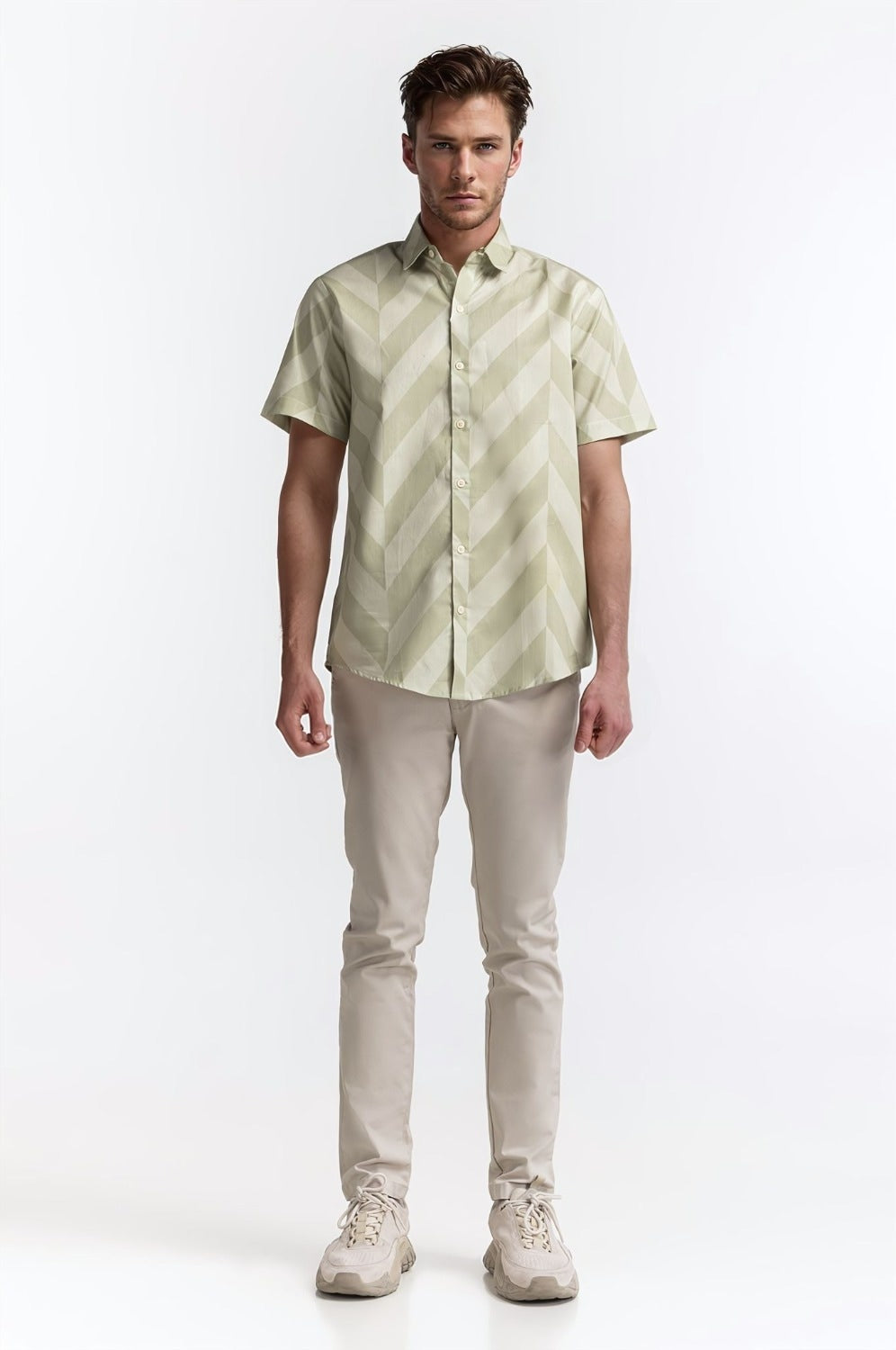 Half Sleeve Printed Caual Shirt MN-CS-SS24-024